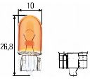 Bec, semnalizator; Bec incandescent; bec,lumini de stationare; bec,lumini de stationare HELLA 8GP 003 594-541</br>Piesa auto pentru Semnalizare / elemente