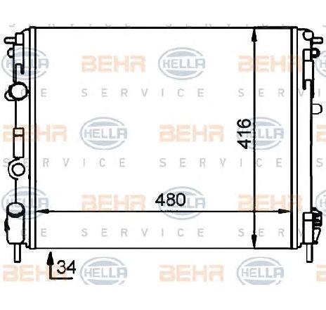 Radiator, racire motor HELLA 8MK 376 701-704</br>Piesa auto pentru Radiator racire apa/ ulei Radiator, racire motor HELLA 8MK 376 701-704</br>Piesa auto pentru Radiator racire apa/ ulei