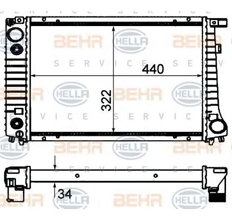 Radiator, racire motor HELLA 8MK 376 703-024</br>Piesa auto pentru Radiator racire apa/ ulei Radiator, racire motor HELLA 8MK 376 703-024</br>Piesa auto pentru Radiator racire apa/ ulei