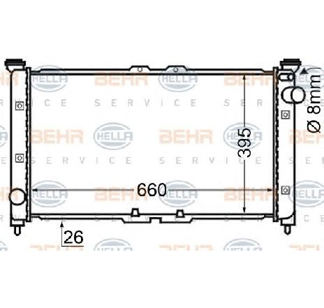 Radiator, racire motor HELLA 8MK 376 705-601</br>Piesa auto pentru Radiator racire apa/ ulei Radiator, racire motor HELLA 8MK 376 705-601</br>Piesa auto pentru Radiator racire apa/ ulei