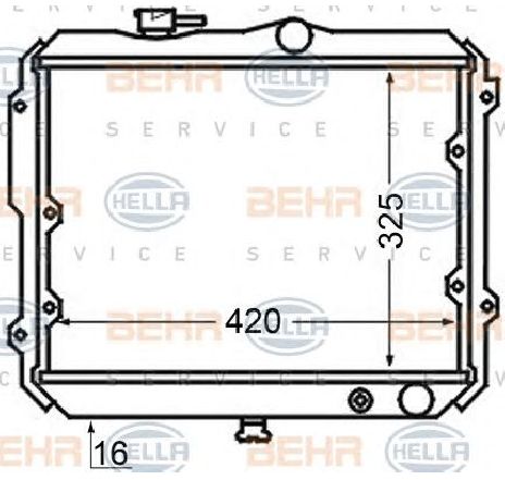Radiator, racire motor HELLA 8MK 376 705-691 Radiator, racire motor HELLA 8MK 376 705-691