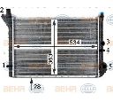 Radiator, racire motor HELLA 8MK 376 709-031