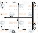 Radiator, racire motor HELLA 8MK 376 711-371