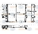 Radiator, racire motor HELLA 8MK 376 712-221
