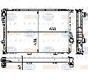 Radiator, racire motor HELLA 8MK 376 712-501