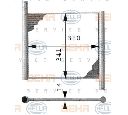 Radiator, racire motor HELLA 8MK 376 712-551