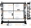 Radiator, racire motor HELLA 8MK 376 712-594