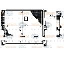 Radiator, racire motor HELLA 8MK 376 713-141