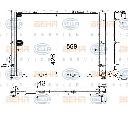 Radiator, racire motor HELLA 8MK 376 713-631