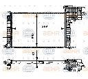 Radiator, racire motor HELLA 8MK 376 714-311