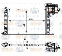 Radiator, racire motor HELLA 8MK 376 714-321