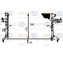 Radiator, racire motor HELLA 8MK 376 714-364