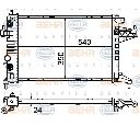 Radiator, racire motor HELLA 8MK 376 714-371