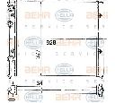 Radiator, racire motor HELLA 8MK 376 714-741