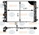 Radiator, racire motor HELLA 8MK 376 716-234