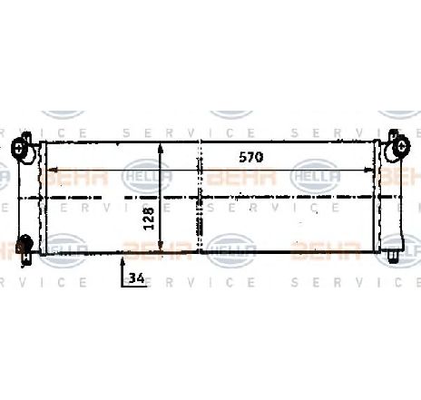 Radiator, racire motor HELLA 8MK 376 716-651 Radiator, racire motor HELLA 8MK 376 716-651