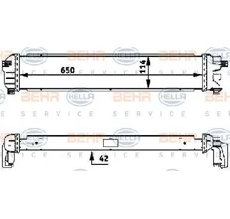 Radiator, racire motor HELLA 8MK 376 717-421 Radiator, racire motor HELLA 8MK 376 717-421
