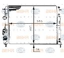 Radiator, racire motor HELLA 8MK 376 717-441