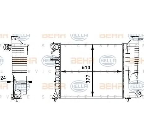 Radiator, racire motor HELLA 8MK 376 717-511</br>Piesa auto pentru Radiator racire apa/ ulei Radiator, racire motor HELLA 8MK 376 717-511</br>Piesa auto pentru Radiator racire apa/ ulei