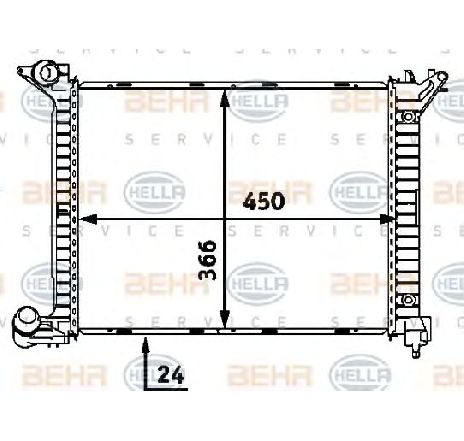 Radiator, racire motor HELLA 8MK 376 718-341 Radiator, racire motor HELLA 8MK 376 718-341