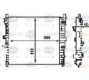Radiator, racire motor HELLA 8MK 376 718-591