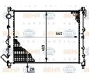 Radiator, racire motor HELLA 8MK 376 719-761