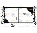 Radiator, racire motor HELLA 8MK 376 720-641