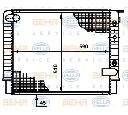 Radiator, racire motor HELLA 8MK 376 720-711