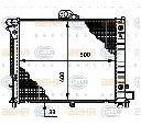 Radiator, racire motor HELLA 8MK 376 720-781