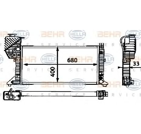 Radiator, racire motor HELLA 8MK 376 721-204</br>Piesa auto pentru Radiator racire apa/ ulei Radiator, racire motor HELLA 8MK 376 721-204</br>Piesa auto pentru Radiator racire apa/ ulei