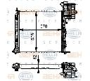 Radiator, racire motor HELLA 8MK 376 721-391