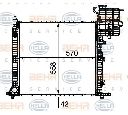 Radiator, racire motor HELLA 8MK 376 721-411