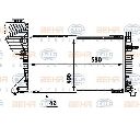 Radiator, racire motor HELLA 8MK 376 721-631