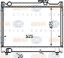 Radiator, racire motor HELLA 8MK 376 724-661