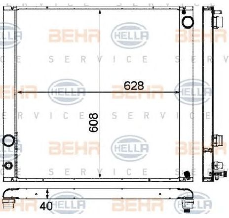 Radiator, racire motor HELLA 8MK 376 727-521</br>Piesa auto pentru Radiator racire apa/ ulei Radiator, racire motor HELLA 8MK 376 727-521</br>Piesa auto pentru Radiator racire apa/ ulei