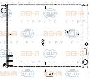 Radiator, racire motor HELLA 8MK 376 729-511