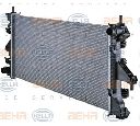 Radiator, racire motor HELLA 8MK 376 745-104