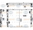Radiator, racire motor HELLA 8MK 376 754-061