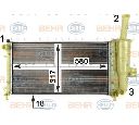 Radiator, racire motor HELLA 8MK 376 754-421