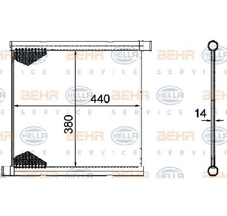 Radiator, racire motor HELLA 8MK 376 754-601 Radiator, racire motor HELLA 8MK 376 754-601