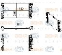 Radiator, racire motor HELLA 8MK 376 756-131