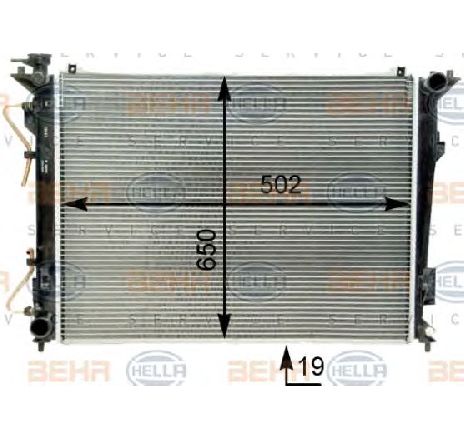 Radiator, racire motor HELLA 8MK 376 762-251 Radiator, racire motor HELLA 8MK 376 762-251