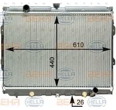 Radiator, racire motor HELLA 8MK 376 762-271 Radiator, racire motor HELLA 8MK 376 762-271