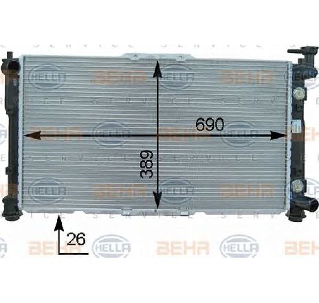 Radiator, racire motor HELLA 8MK 376 763-451</br>Piesa auto pentru Radiator racire apa/ ulei Radiator, racire motor HELLA 8MK 376 763-451</br>Piesa auto pentru Radiator racire apa/ ulei
