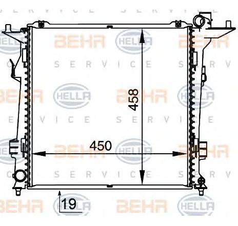 Radiator, racire motor HELLA 8MK 376 764-471 Radiator, racire motor HELLA 8MK 376 764-471