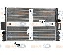 Radiator, racire motor HELLA 8MK 376 774-434