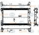 Radiator, racire motor HELLA 8MK 376 780-691</br>Piesa auto pentru Radiator racire apa/ ulei