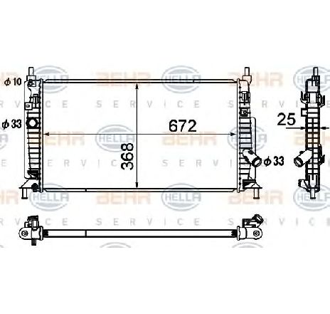 Radiator, racire motor HELLA 8MK 376 790-411</br>Piesa auto pentru Radiator racire apa/ ulei Radiator, racire motor HELLA 8MK 376 790-411</br>Piesa auto pentru Radiator racire apa/ ulei