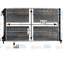 Radiator, racire motor HELLA 8MK 376 900-061</br>Piesa auto pentru Radiator racire apa/ ulei