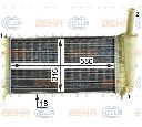 Radiator, racire motor HELLA 8MK 376 900-101